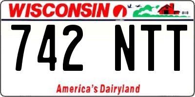 WI license plate 742NTT