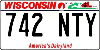 WI license plate 742NTY