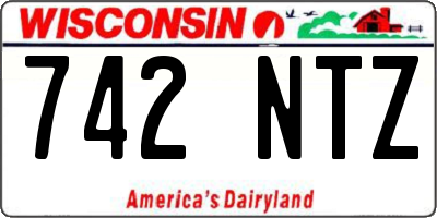 WI license plate 742NTZ