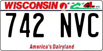 WI license plate 742NVC