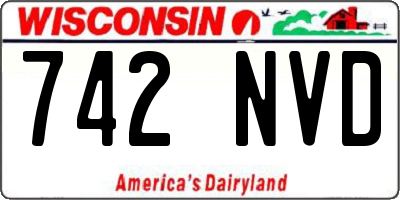 WI license plate 742NVD