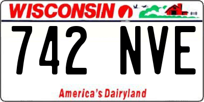 WI license plate 742NVE