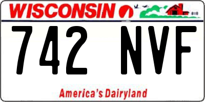 WI license plate 742NVF