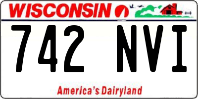 WI license plate 742NVI