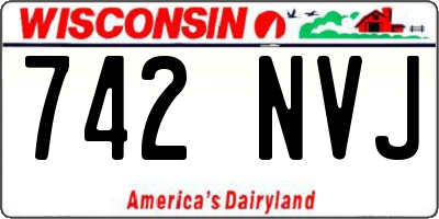 WI license plate 742NVJ
