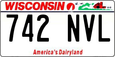 WI license plate 742NVL