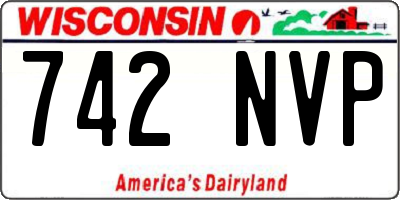 WI license plate 742NVP