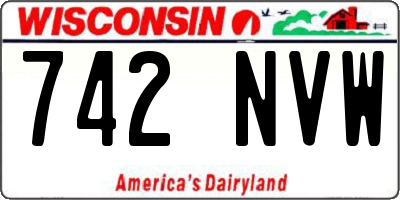 WI license plate 742NVW