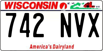 WI license plate 742NVX