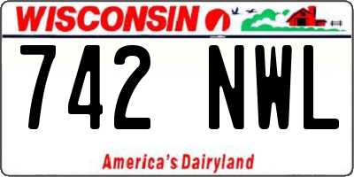 WI license plate 742NWL