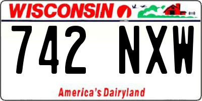WI license plate 742NXW