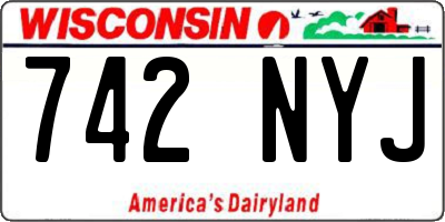 WI license plate 742NYJ
