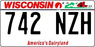 WI license plate 742NZH