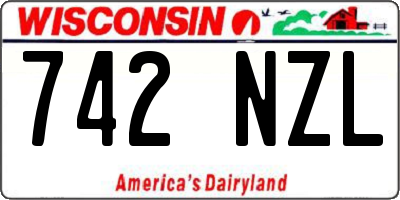 WI license plate 742NZL