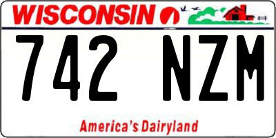 WI license plate 742NZM