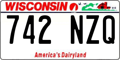 WI license plate 742NZQ