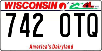 WI license plate 742OTQ