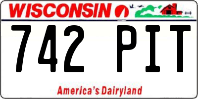 WI license plate 742PIT