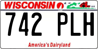 WI license plate 742PLH