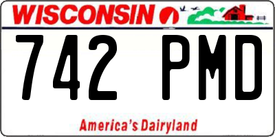 WI license plate 742PMD