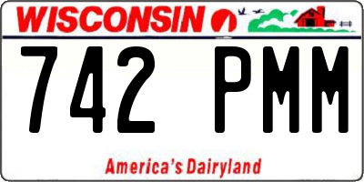 WI license plate 742PMM