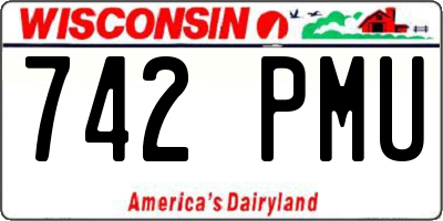 WI license plate 742PMU