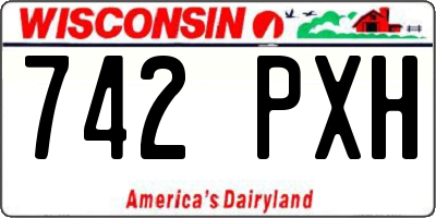 WI license plate 742PXH