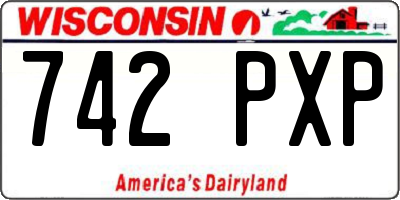 WI license plate 742PXP