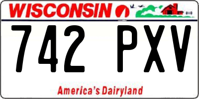 WI license plate 742PXV