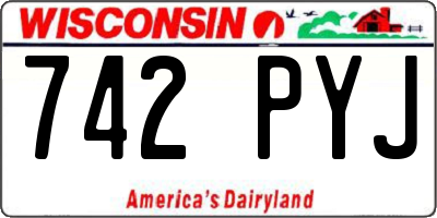 WI license plate 742PYJ