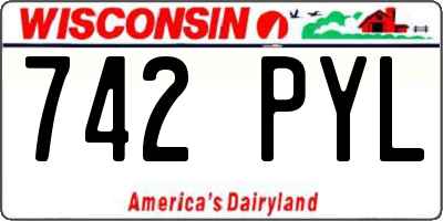 WI license plate 742PYL