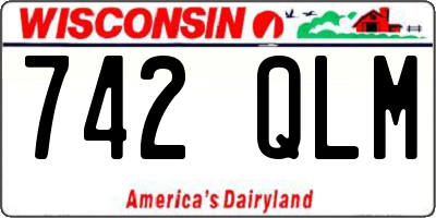 WI license plate 742QLM