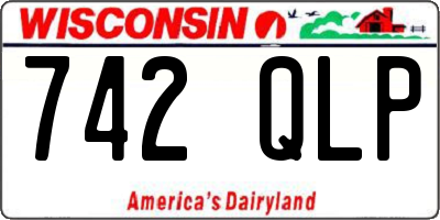 WI license plate 742QLP