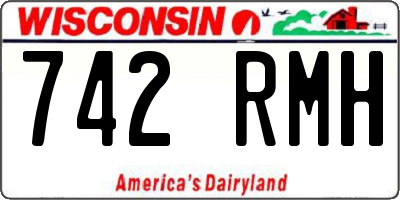 WI license plate 742RMH