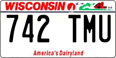 WI license plate 742TMU