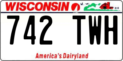 WI license plate 742TWH