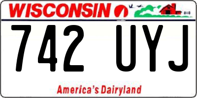WI license plate 742UYJ