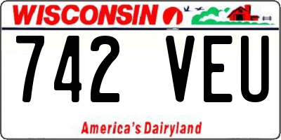 WI license plate 742VEU