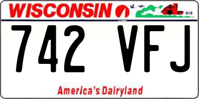 WI license plate 742VFJ