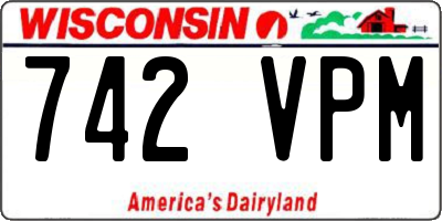 WI license plate 742VPM