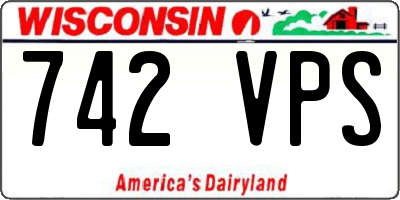 WI license plate 742VPS