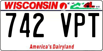 WI license plate 742VPT