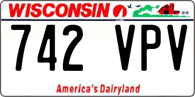 WI license plate 742VPV