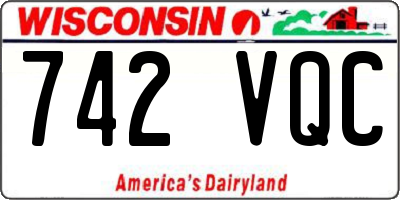 WI license plate 742VQC