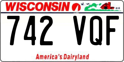 WI license plate 742VQF