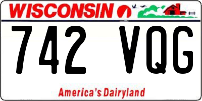 WI license plate 742VQG