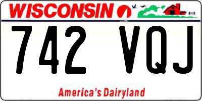 WI license plate 742VQJ