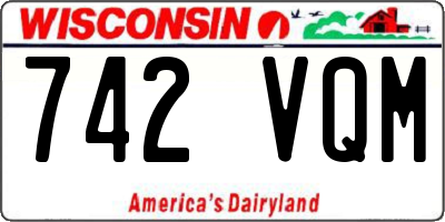WI license plate 742VQM