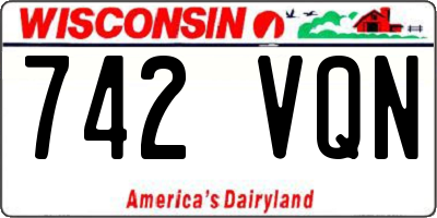 WI license plate 742VQN