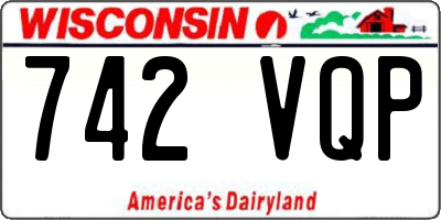 WI license plate 742VQP
